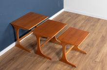 Load image into Gallery viewer, Retro Teak 1960s G Plan Mid Century Nest Of 3 Coffee Tables