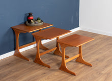 Load image into Gallery viewer, Retro Teak 1960s G Plan Mid Century Nest Of 3 Coffee Tables