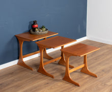 Load image into Gallery viewer, Retro Teak 1960s G Plan Mid Century Nest Of 3 Coffee Tables