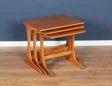 Load image into Gallery viewer, Retro Teak 1960s G Plan Mid Century Nest Of 3 Coffee Tables