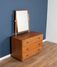 Load image into Gallery viewer, Vintage Restored Ercol Windsor Model 483 Vanity Chest Of Drawers With Mirror