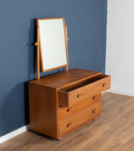 Load image into Gallery viewer, Vintage Restored Ercol Windsor Model 483 Vanity Chest Of Drawers With Mirror