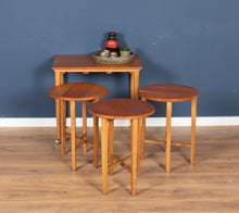 Load image into Gallery viewer, Retro 1960s Poul Hundevad Teak Nest of Three Coffee Nesting Tables