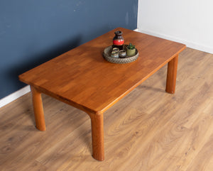 Retro Danish Solid Teak 1960s Coffee Table