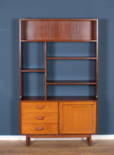 Load image into Gallery viewer, Retro Teak 1960s Stonehill Mid Century Wall Unit Room Divider Shelving Bookcase