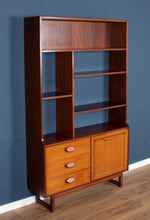 Load image into Gallery viewer, Retro Teak 1960s Stonehill Mid Century Wall Unit Room Divider Shelving Bookcase