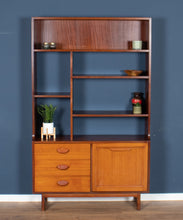 Load image into Gallery viewer, Retro Teak 1960s Stonehill Mid Century Wall Unit Room Divider Shelving Bookcase