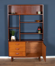 Load image into Gallery viewer, Retro Teak 1960s Stonehill Mid Century Wall Unit Room Divider Shelving Bookcase