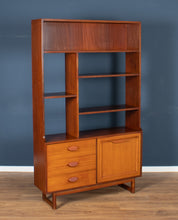 Load image into Gallery viewer, Retro Teak 1960s Stonehill Mid Century Wall Unit Room Divider Shelving Bookcase