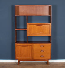 Load image into Gallery viewer, Retro Teak 1960s Stonehill Mid Century Wall Unit Room Divider Shelving Bookcase