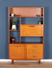 Load image into Gallery viewer, Retro Teak 1960s Stonehill Mid Century Wall Unit Room Divider Shelving Bookcase