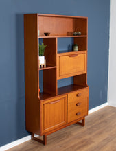 Load image into Gallery viewer, Retro Teak 1960s Stonehill Mid Century Wall Unit Room Divider Shelving Bookcase