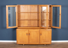 Load image into Gallery viewer, Vintage Ercol Elm Windsor Glazed Display Dresser Sideboard Model 803, 806