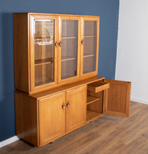 Load image into Gallery viewer, Vintage Ercol Elm Windsor Glazed Display Dresser Sideboard Model 803, 806