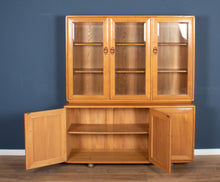 Load image into Gallery viewer, Vintage Ercol Elm Windsor Glazed Display Dresser Sideboard Model 803, 806