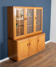 Load image into Gallery viewer, Vintage Ercol Elm Windsor Glazed Display Dresser Sideboard Model 803, 806