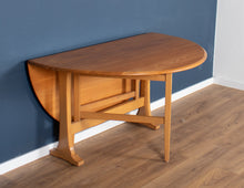 Load image into Gallery viewer, Vintage Blonde Ercol Model 610 Drop Leaf Sutherland Dining Table &amp; 6 Chairs