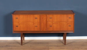 Retro Teak 1960s Homeworthy Chest Of Drawers TV Cabinet Sideboard