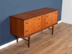 Retro Teak 1960s Homeworthy Chest Of Drawers TV Cabinet Sideboard