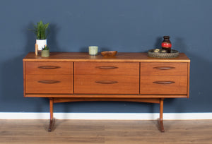 Retro Teak 1960s Austinsuite Mid Century 6 Drawer Chest Sideboard