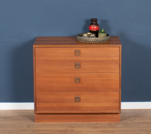 Retro Teak 1960s G Plan Form Five 5 Chest Of Drawers