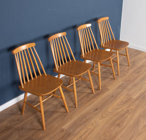 Four 4 Retro 1950s Mid Century Farstrup Danish Dining Chairs