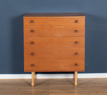 Load image into Gallery viewer, Retro Teak 1960s Avalon Mid Century Chest Of Drawers