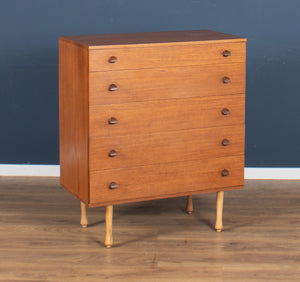 Retro Teak 1960s Avalon Mid Century Chest Of Drawers