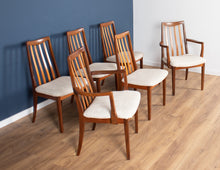 Load image into Gallery viewer, Retro Teak 1960s Mid Century Dining Table &amp; 6 Chairs By G Plan Victor Wilkins