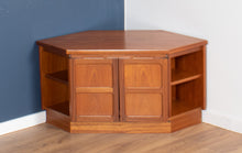 Load image into Gallery viewer, Retro Teak 1960s Nathan Squares Corner TV Cabinet Side Table Lamp Table