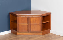 Load image into Gallery viewer, Retro Teak 1960s Nathan Squares Corner TV Cabinet Side Table Lamp Table