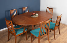 Load image into Gallery viewer, Retro Teak 1960s Mid Century Dining Table &amp; 6 Chairs By G Plan Victor Wilkins