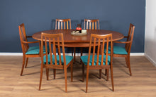 Load image into Gallery viewer, Retro Teak 1960s Mid Century Dining Table &amp; 6 Chairs By G Plan Victor Wilkins