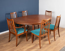 Load image into Gallery viewer, Retro Teak 1960s Mid Century Dining Table &amp; 6 Chairs By G Plan Victor Wilkins