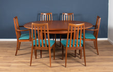 Load image into Gallery viewer, Retro Teak 1960s Mid Century Dining Table &amp; 6 Chairs By G Plan Victor Wilkins