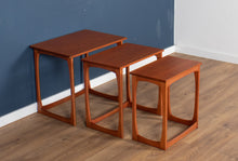 Load image into Gallery viewer, Retro Teak 1960s Mid Century Nest Of Tables Coffee Tables