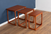 Load image into Gallery viewer, Retro Teak 1960s Mid Century Nest Of Tables Coffee Tables