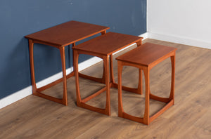 Retro Teak 1960s Mid Century Nest Of Tables Coffee Tables