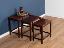 Load image into Gallery viewer, Retro Teak 1960s Mid Century Nest Of Tables Coffee Tables By E W Bach Odense Møbelfabrik