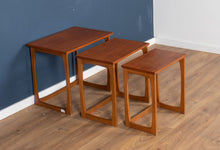 Load image into Gallery viewer, Retro Teak 1960s Mid Century Nest Of Tables Coffee Tables