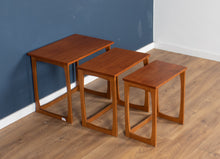 Load image into Gallery viewer, Retro Teak 1960s Mid Century Nest Of Tables Coffee Tables