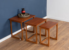 Load image into Gallery viewer, Retro Teak 1960s Mid Century Nest Of Tables Coffee Tables