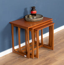 Load image into Gallery viewer, Retro Teak 1960s Mid Century Nest Of Tables Coffee Tables