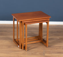 Load image into Gallery viewer, Retro Teak 1960s Mid Century Nest Of Tables Coffee Tables