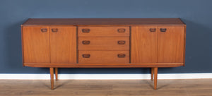 Retro Teak 1960s Mid Century Long Teak Sideboard