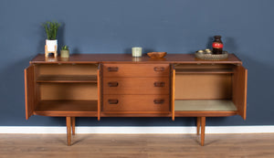 Retro Teak 1960s Mid Century Long Teak Sideboard