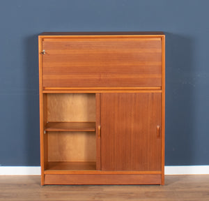 Retro Teak 1960s Desk Bureau Writing Desk By Herbert E Gibbs