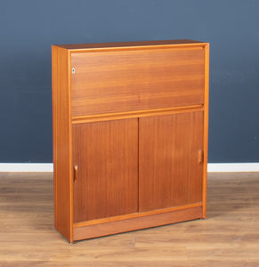 Retro Teak 1960s Desk Bureau Writing Desk By Herbert E Gibbs