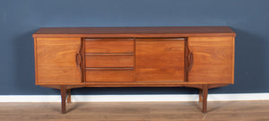 Retro Teak 1960s Long Mid Century Sideboard By Jentique