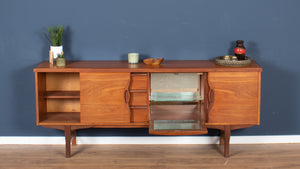 Retro Teak 1960s Long Mid Century Sideboard By Jentique